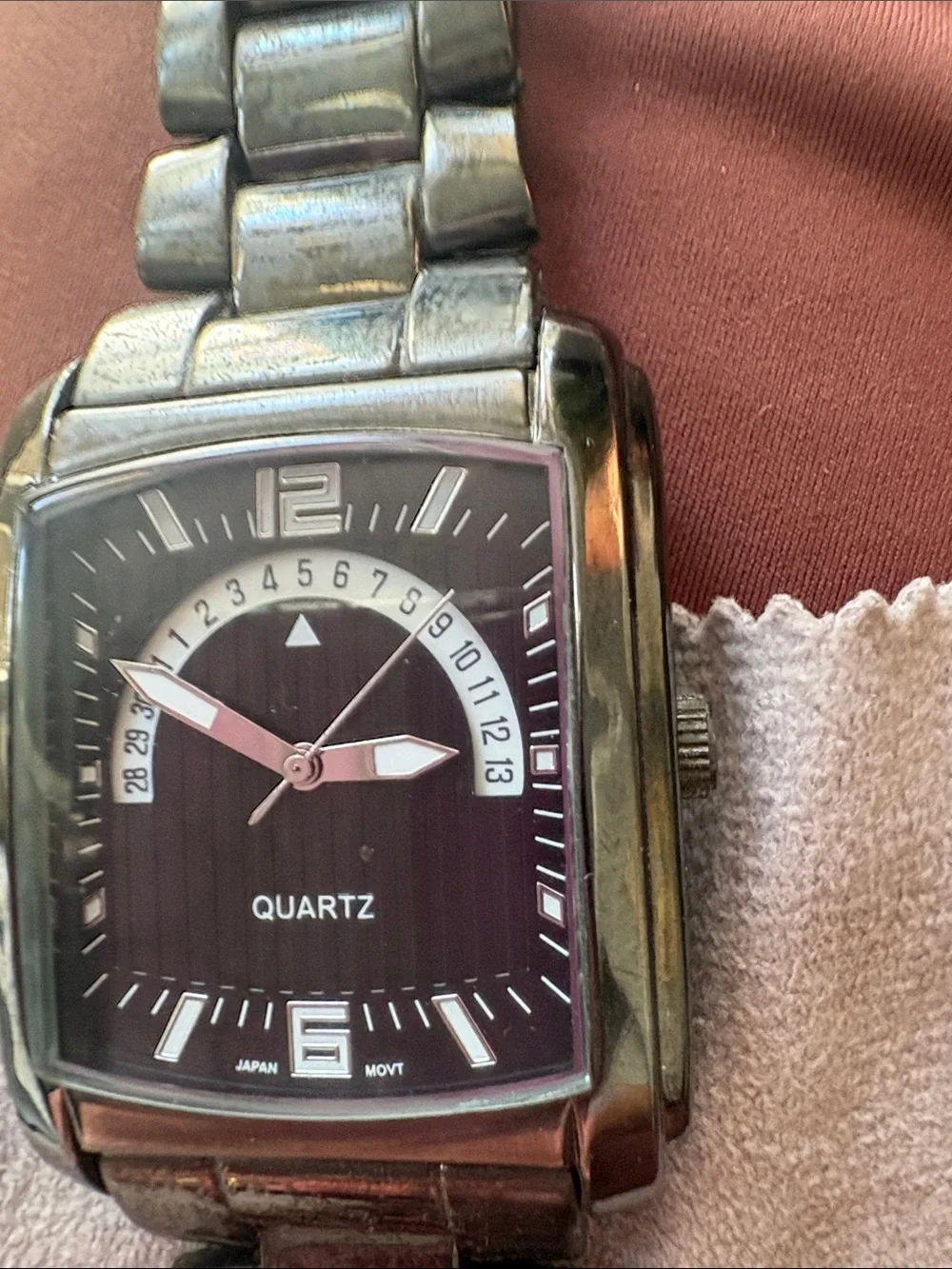 Vintage Y2K Louren PUR609 Men’s Quartz Retrograde Date Watch Japan Movt